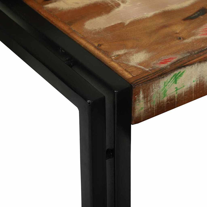 Nesting Bord 3 pcs Brun og sort Massiv genanvendt træ og metal