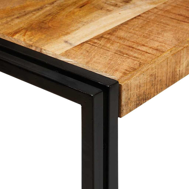 Nesting Bord 3 pcs Brun og sort Massiv mango træ og metal