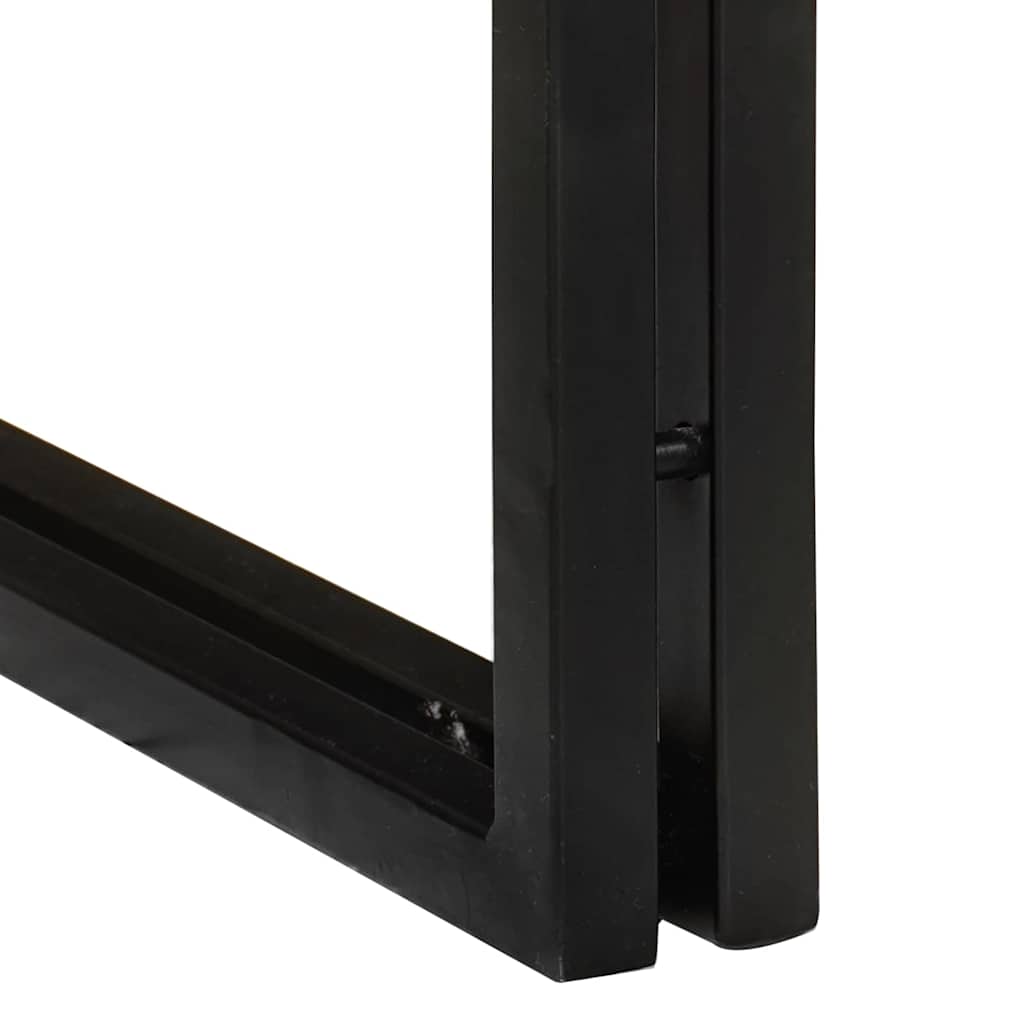 Nesting Bord 3 pcs Brun og sort Massiv mango træ og metal