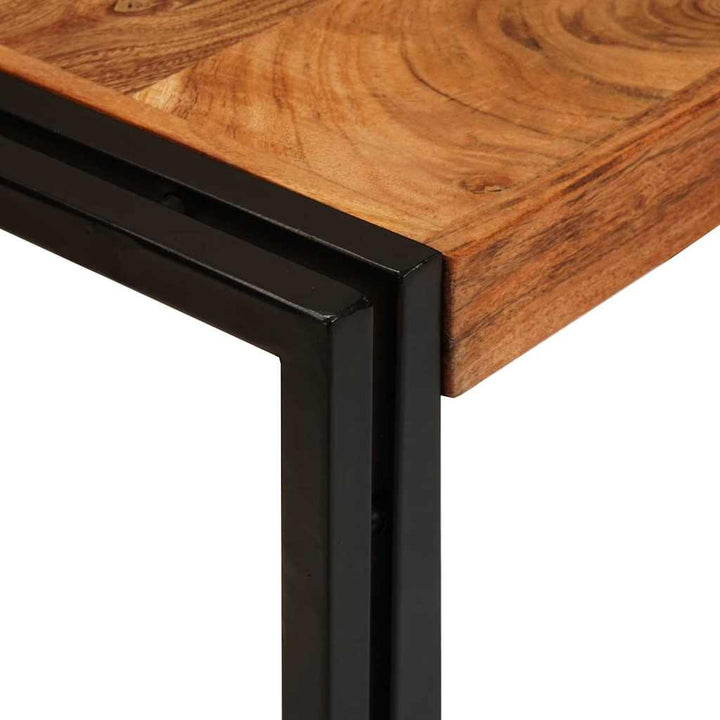 Nesting Bord 3 pcs Brun og sort Massivt akacietræ og metal