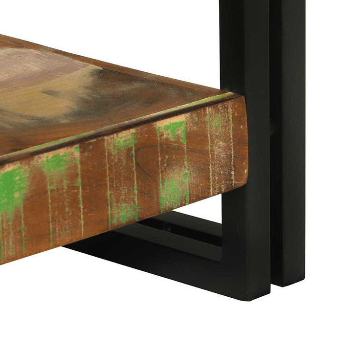 Konsolbord Flerfarvet 120 x 33 x 75 cm Solid genbrugs træ