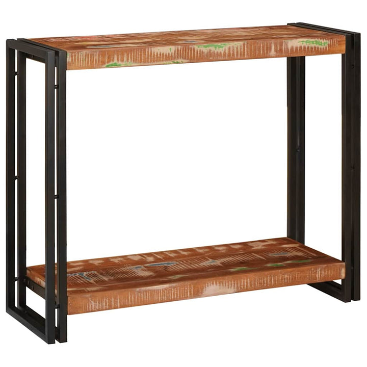 Konsolbord Flerfarvet 90 x 33 x 75 cm Solid genbrugs træ
