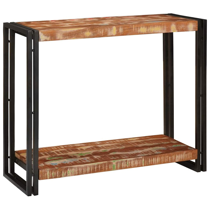 Konsolbord Flerfarvet 90 x 33 x 75 cm Solid genbrugs træ