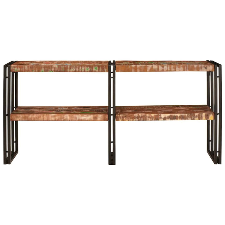 Konsolbord Flerfarvet 160 x 33 x 75 cm Solid genbrugs træ