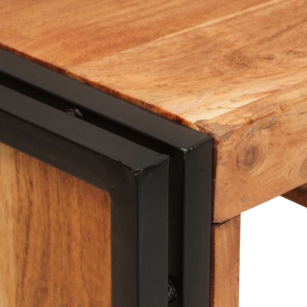 Vinfad Brun 100 x 45 x 33 cm Massivt Akacietræ