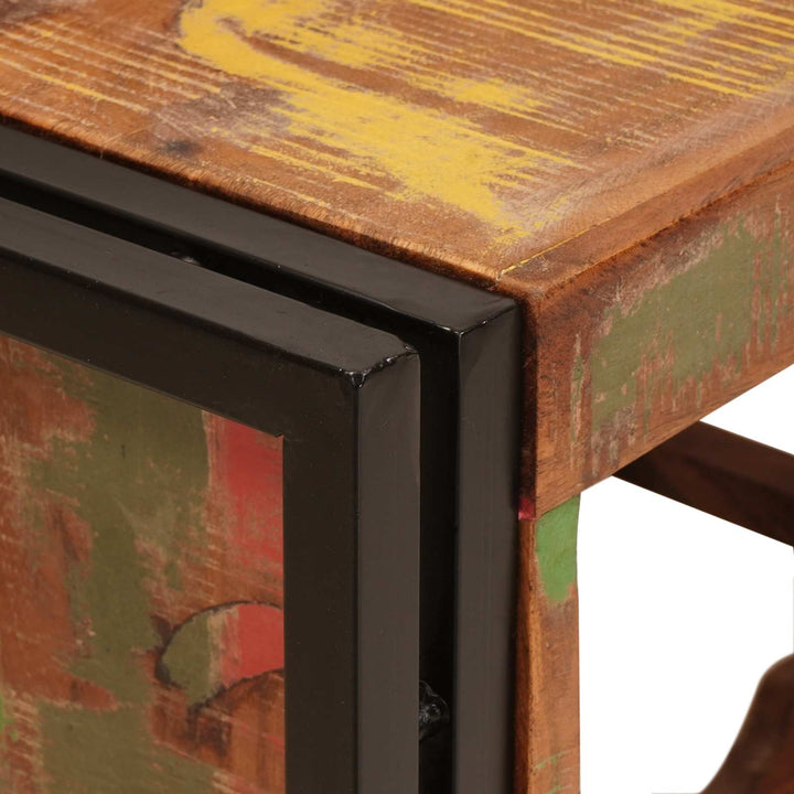 Vinfad Brun 100 x 45 x 33 cm Solid genvundet træ