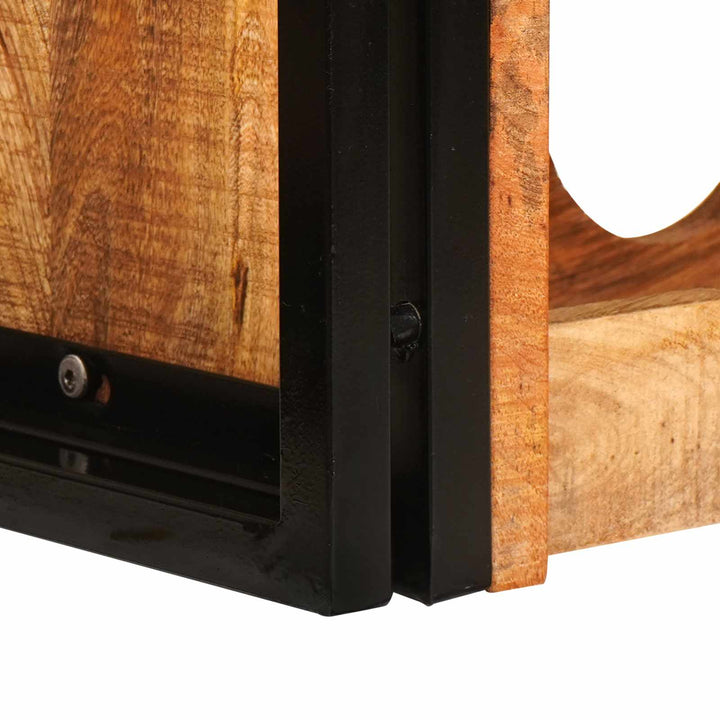 Vinfad Brun 100 x 45 x 33 cm Solid Grov Mango Træ