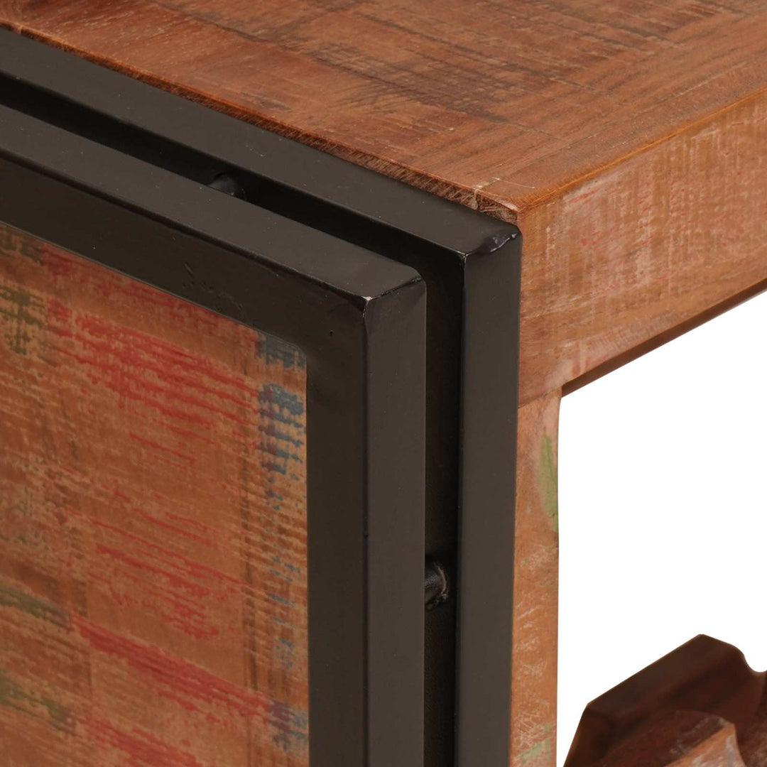 Vinfad Brun 100 x 45 x 33 cm Solid genvundet træ