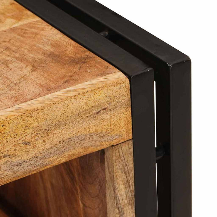 Vinfad Brun 100 x 45 x 33 cm Solid Grov Mango Træ