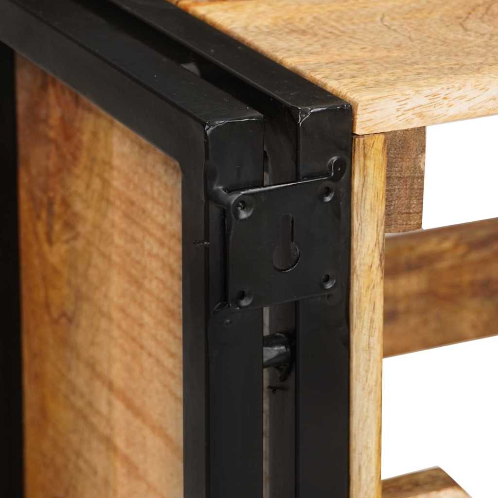 Vinfad Brun 100 x 45 x 33 cm Solid Grov Mango Træ