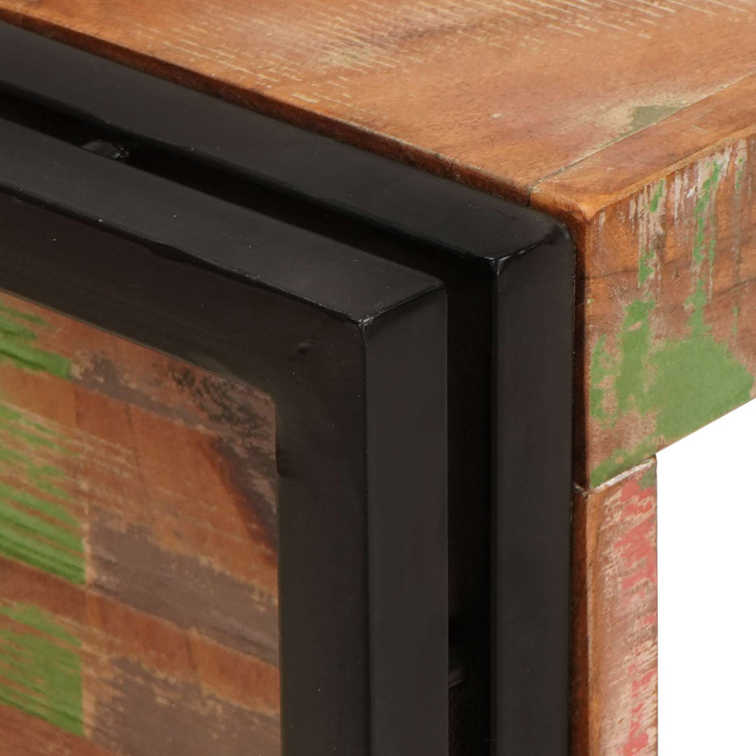 Vinfad Brun 100 x 45 x 33 cm Solid genvundet træ