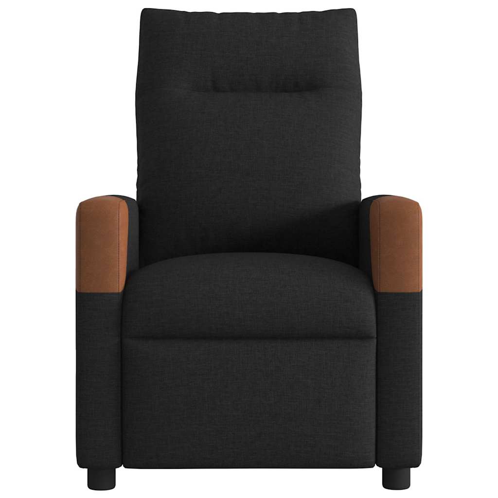eldrevet massagestol stof sort