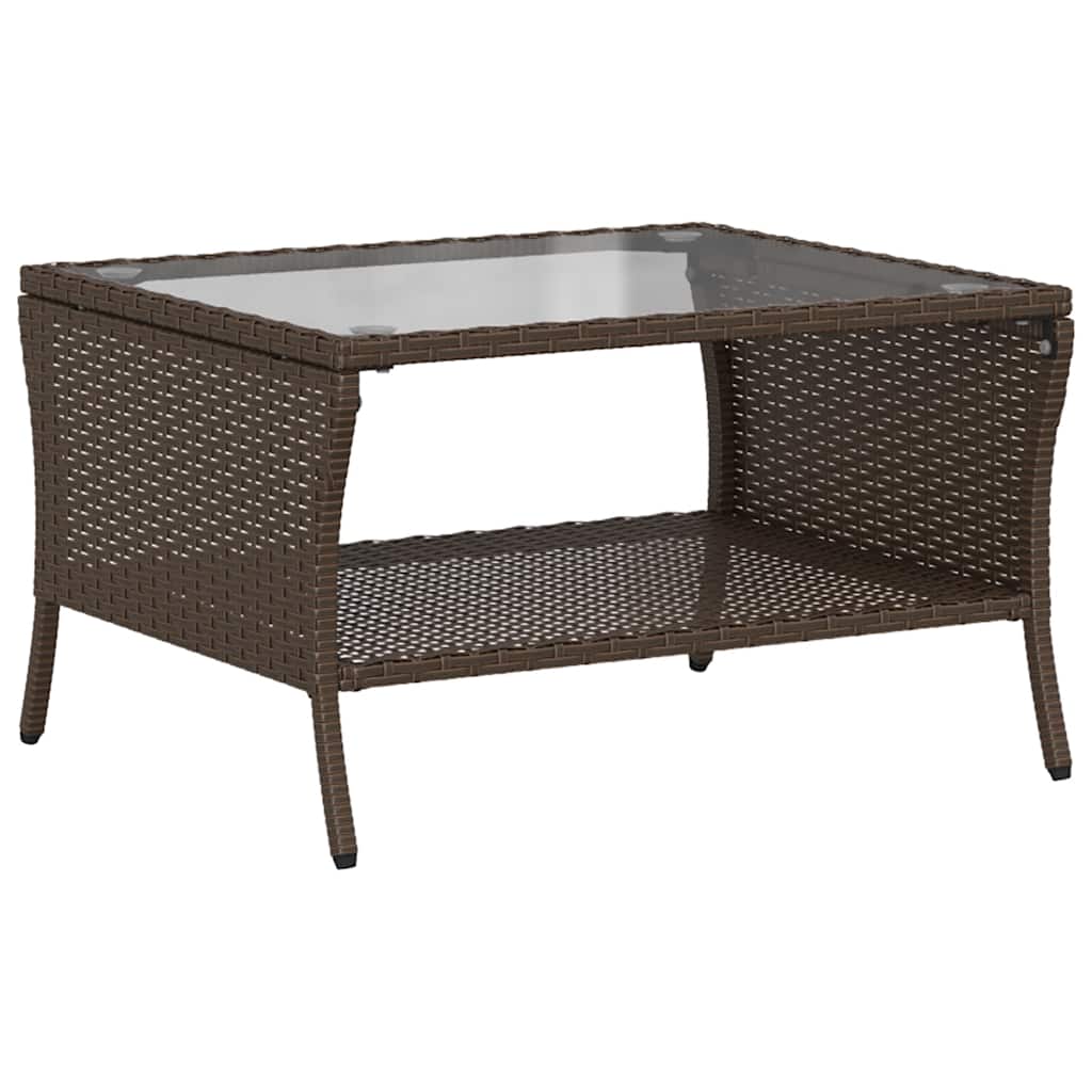 sofasæt til haven 6 dele med hynder polyrattan brun