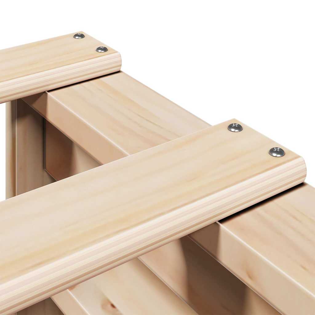 seng med reol uden madras 90x200 cm massivt fyrretræ