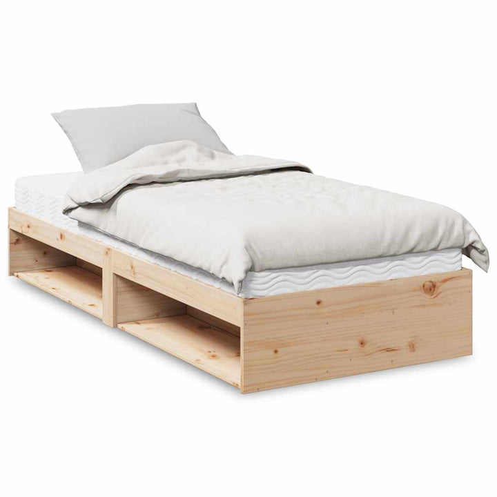 daybed med madras 90x200 cm massivt fyrretræ