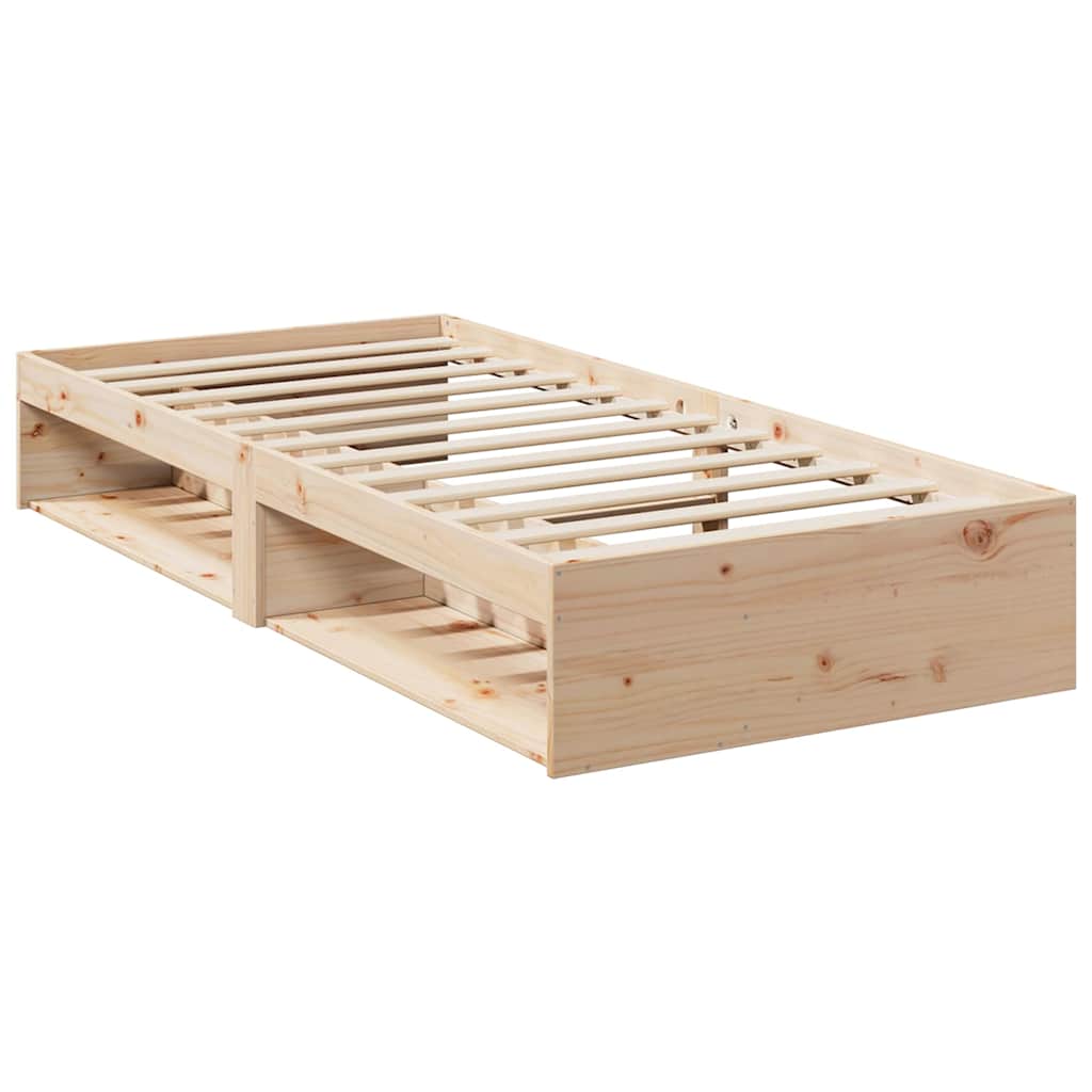 daybed med madras 80x200 cm massivt fyrretræ
