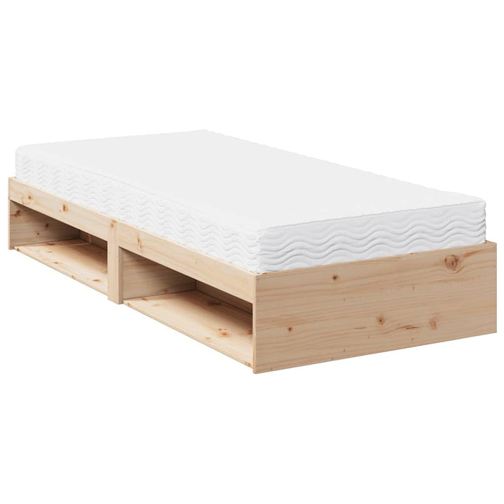 daybed med madras 80x200 cm massivt fyrretræ