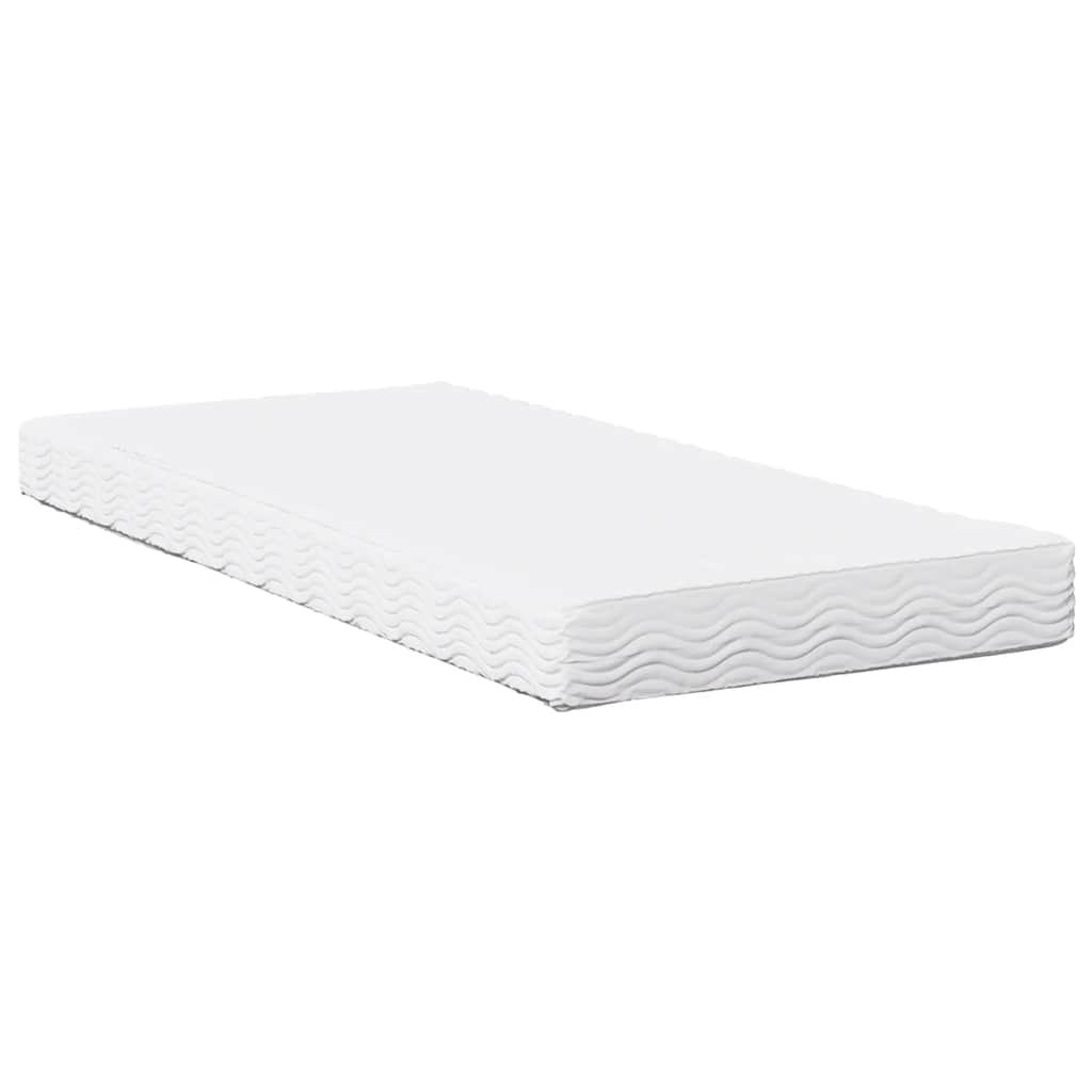 daybed med madras 80x200 cm massivt fyrretræ hvid