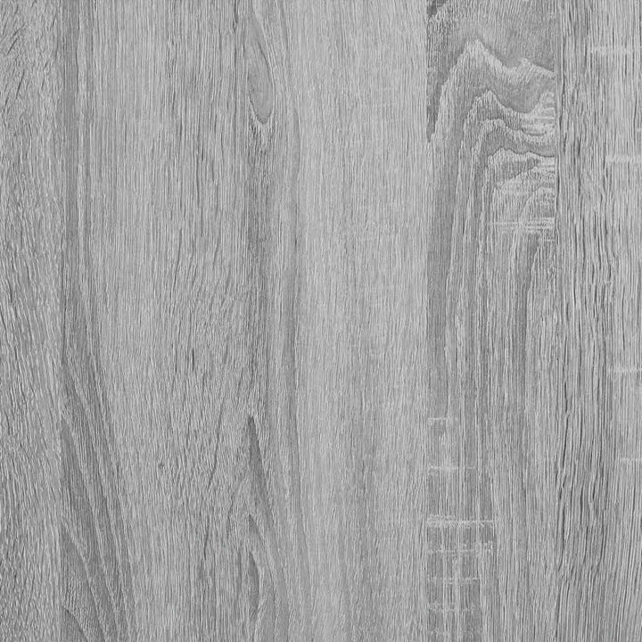 væghylde med skuffer 60x28x15 cm konstrueret træ grå sonoma-eg