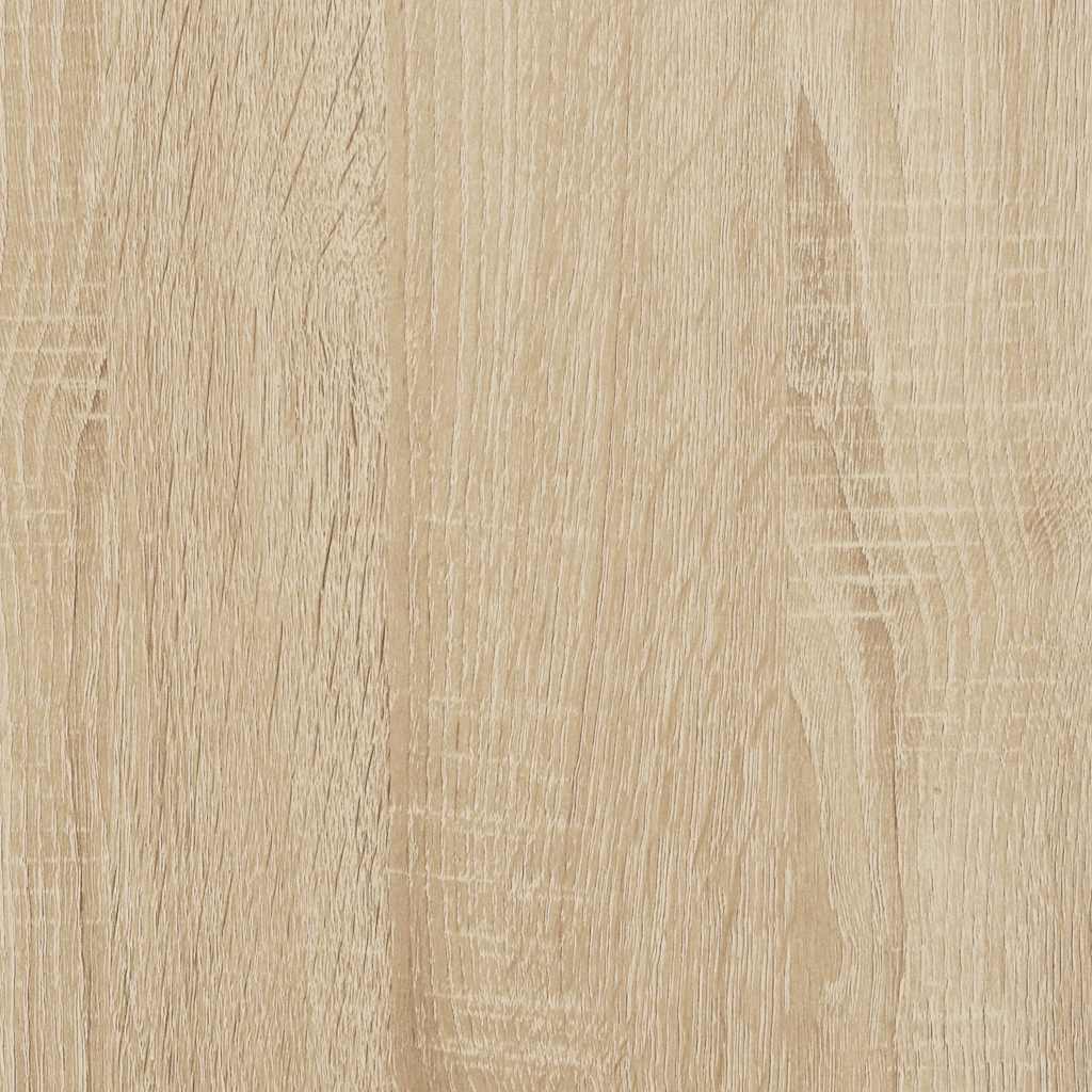væghylde med skuffer 80x33x17 cm konstrueret træ sonoma-eg