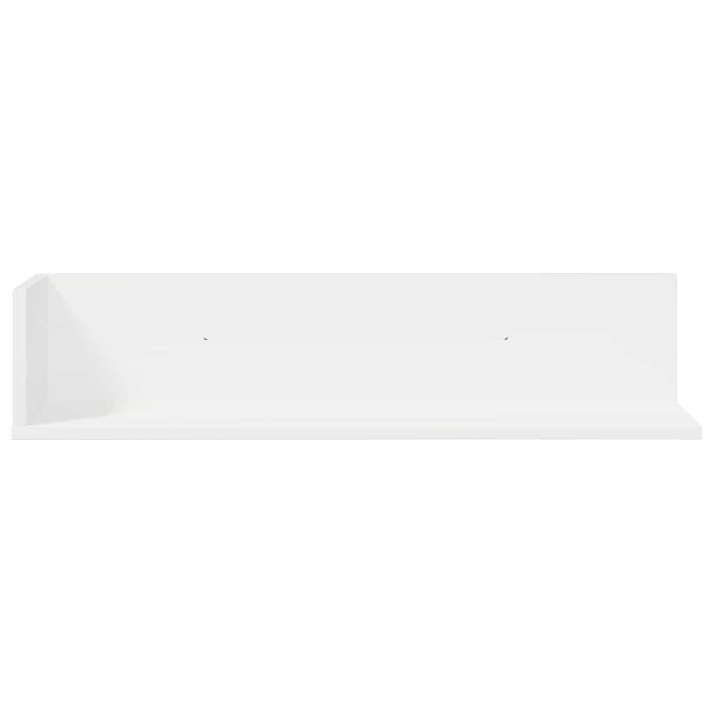 væghylder 2 stk. 75x16,5x16,5 cm spånplader hvid