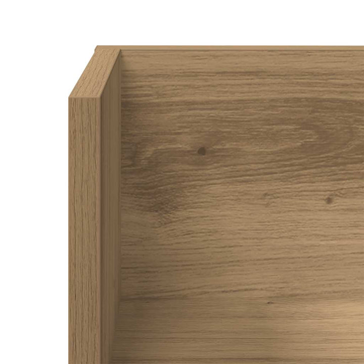 væghylder 2 stk. 75x16,5x16,5 cm konstrueret træ kunsteg