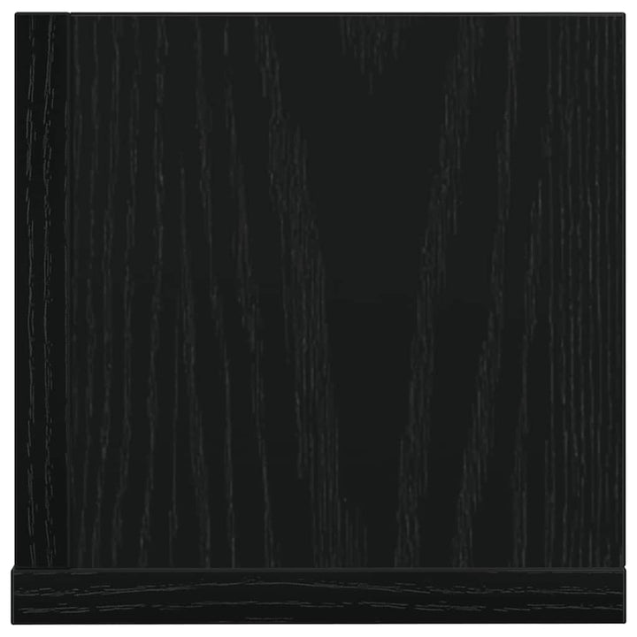 væghylder 2 stk. 100x16,5x16,5 cm konstrueret træ sort