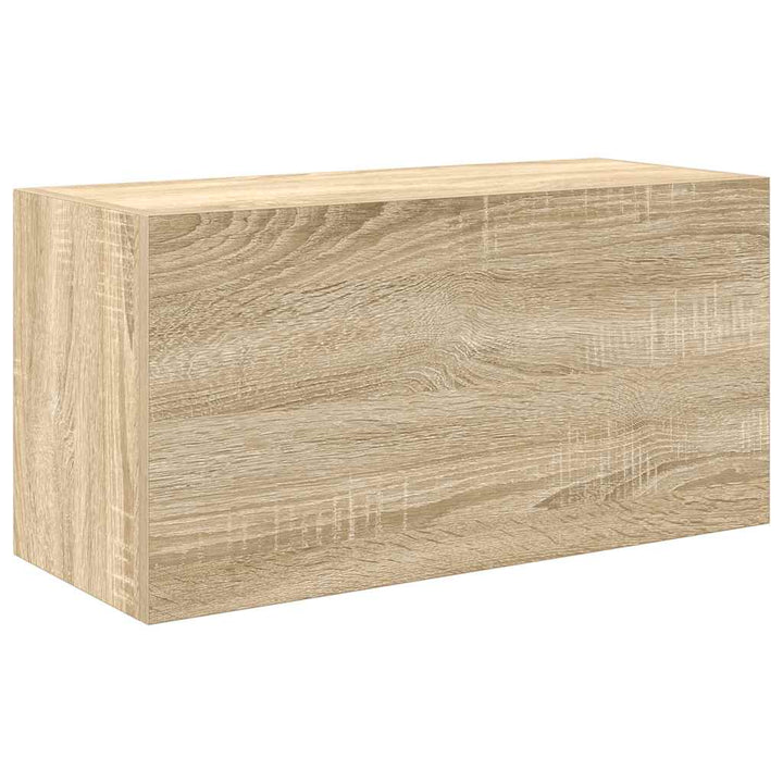 væghængt badeværelsesskab 60x25x30 cm konstrueret træ sonoma-eg