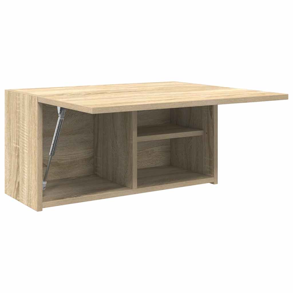 væghængt badeværelsesskab 60x25x30 cm konstrueret træ sonoma-eg