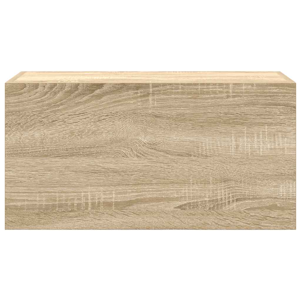væghængt badeværelsesskab 60x25x30 cm konstrueret træ sonoma-eg