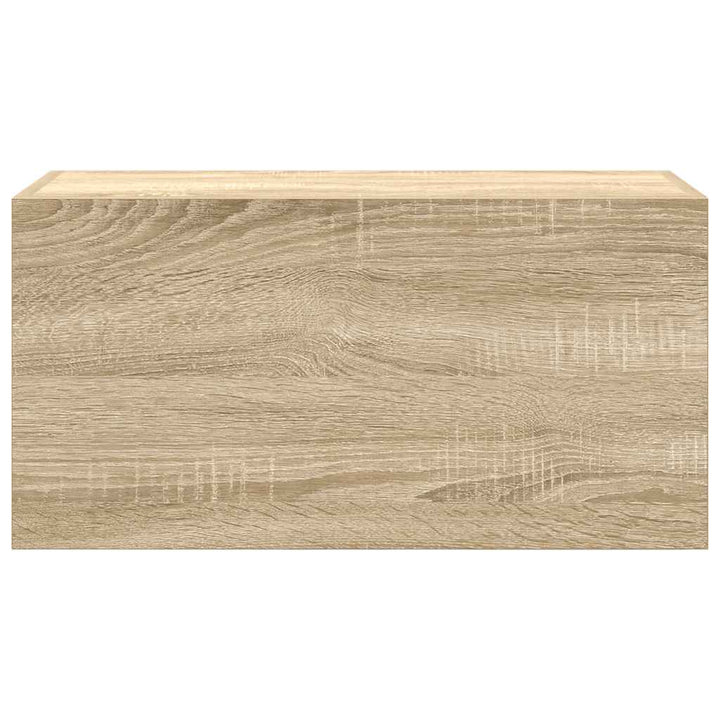 væghængt badeværelsesskab 60x25x30 cm konstrueret træ sonoma-eg