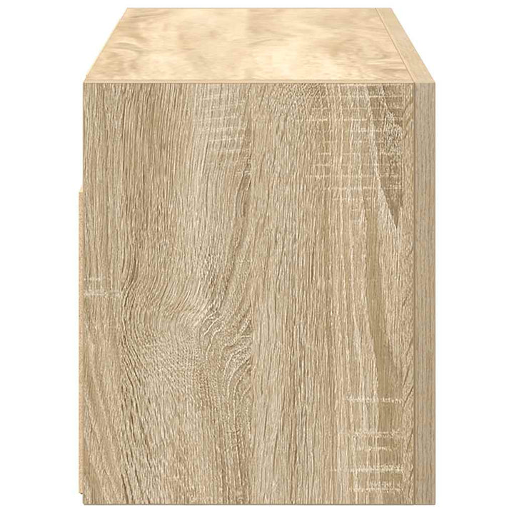 væghængt badeværelsesskab 60x25x30 cm konstrueret træ sonoma-eg