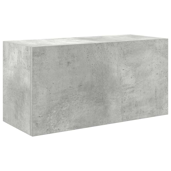 væghængt badeværelsesskab 60x25x30 cm konstrueret træ betongrå
