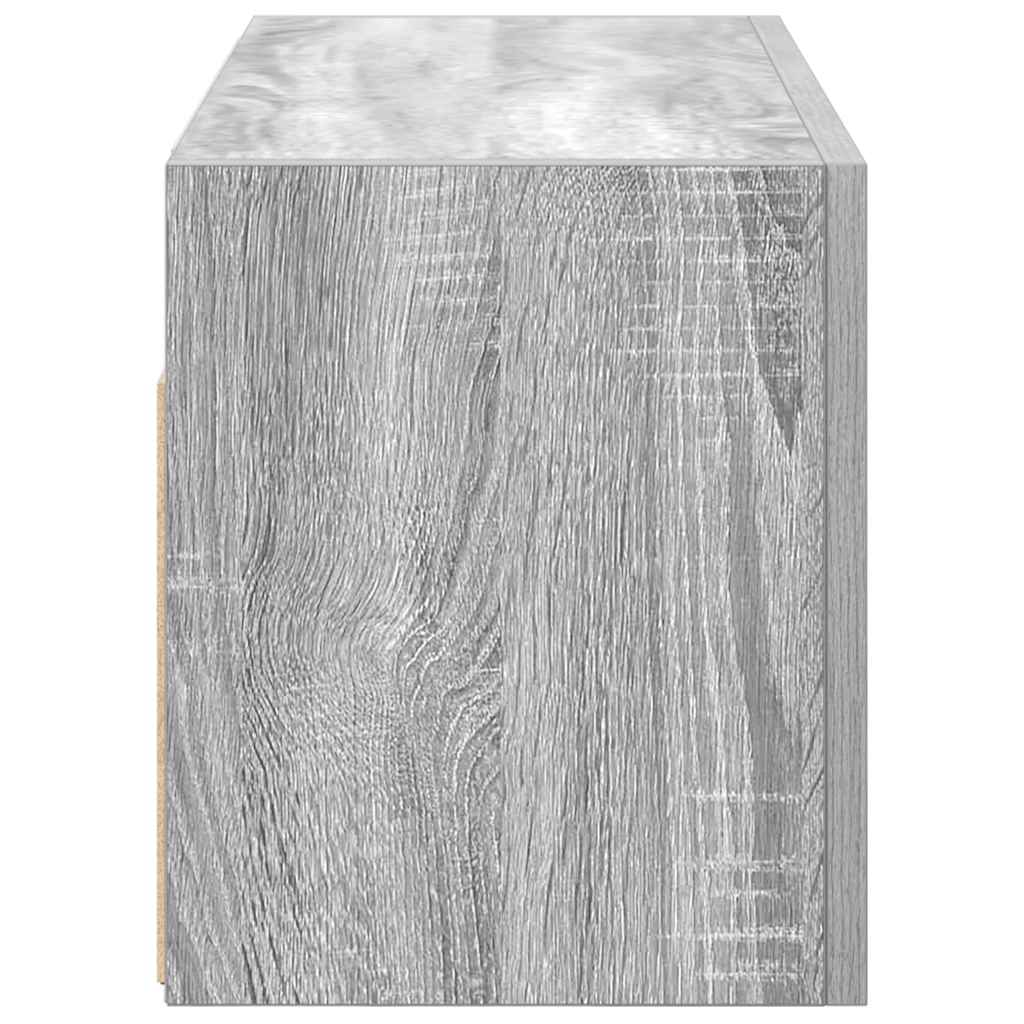 væghængt badeværelsesskab 60x25x30 cm konstrueret træ
