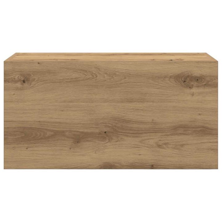 væghængt badeværelsesskab 60x25x30 cm konstrueret træ kunsteg