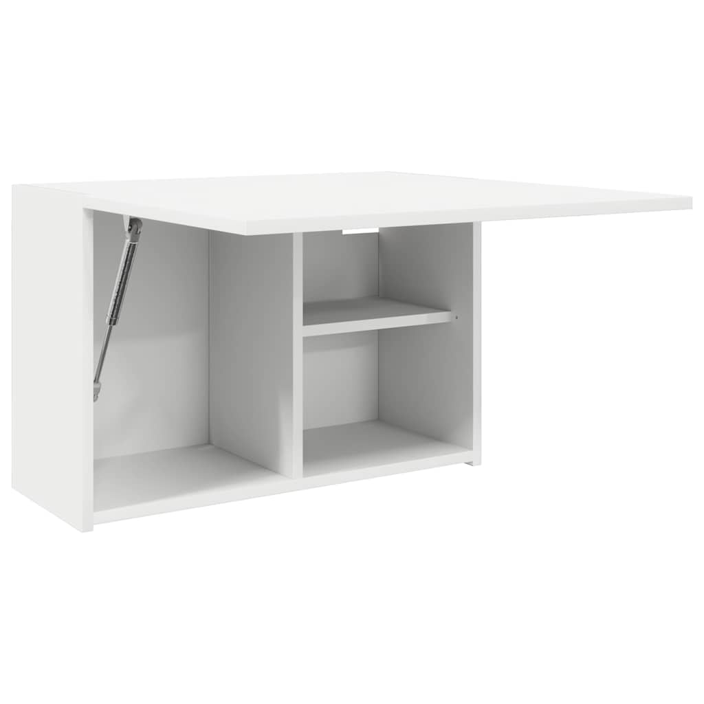 væghængt badeværelsesskab 60x25x40 cm konstrueret træ hvid