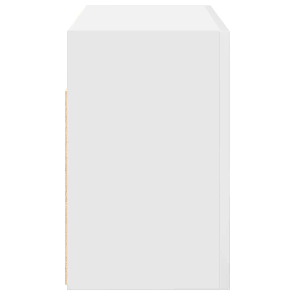 væghængt badeværelsesskab 60x25x40 cm konstrueret træ hvid