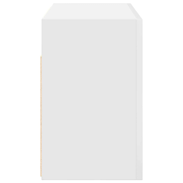 væghængt badeværelsesskab 60x25x40 cm konstrueret træ hvid