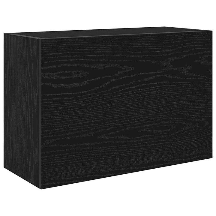 væghængt badeværelsesskab 60x25x40 cm konstrueret træ sort