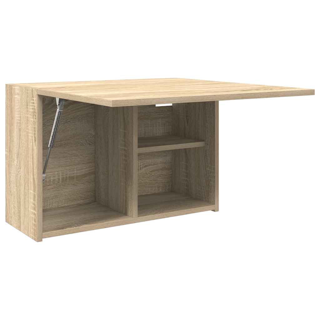 væghængt badeværelsesskab 60x25x40 cm konstrueret træ sonoma-eg