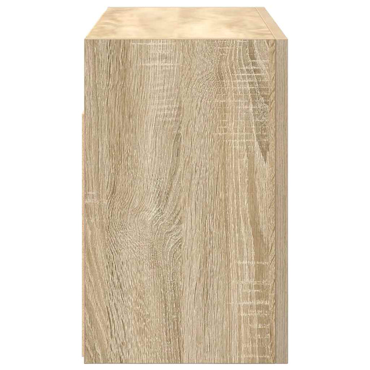 væghængt badeværelsesskab 60x25x40 cm konstrueret træ sonoma-eg