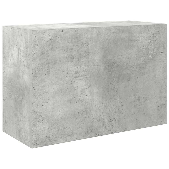 væghængt badeværelsesskab 60x25x40 cm konstrueret træ betongrå