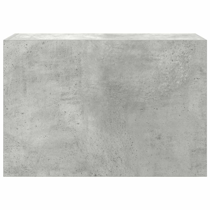 væghængt badeværelsesskab 60x25x40 cm konstrueret træ betongrå
