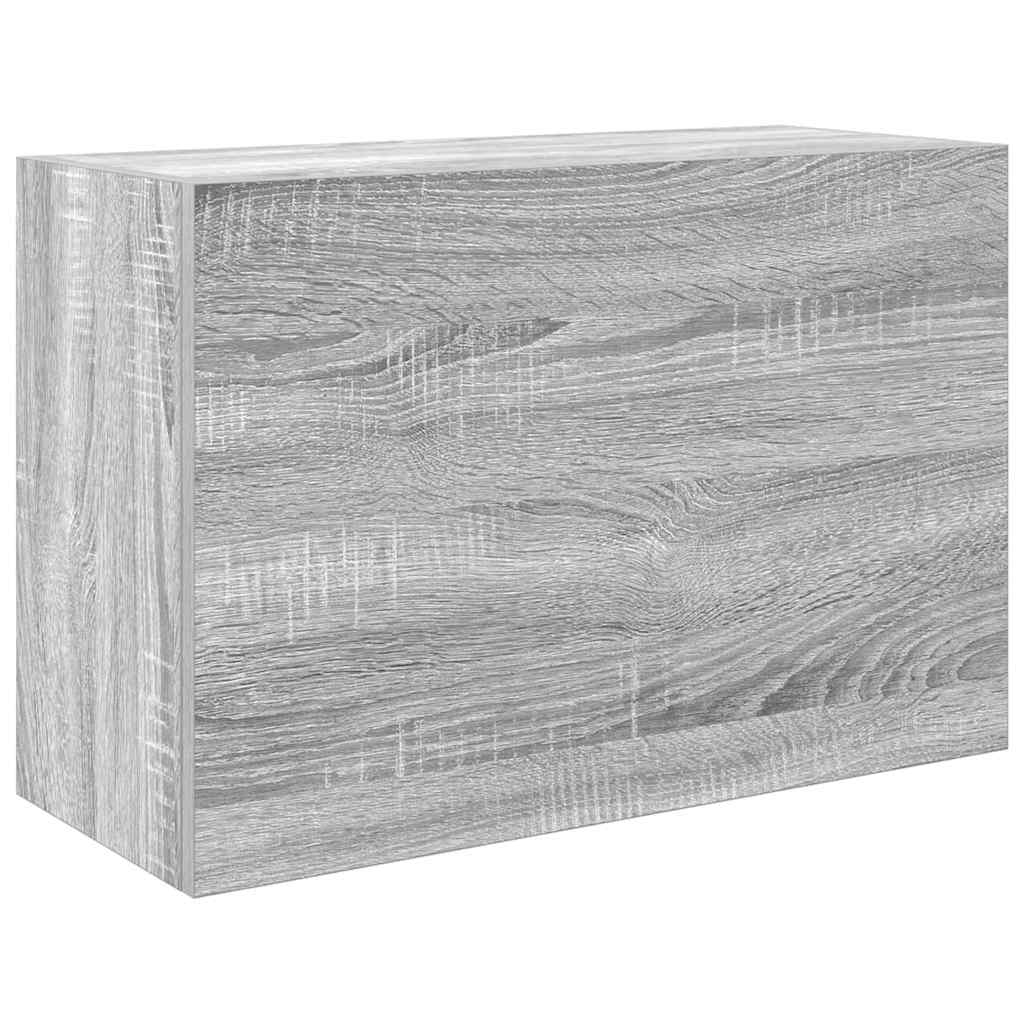 væghængt badeværelsesskab 60x25x40 cm konstrueret træ