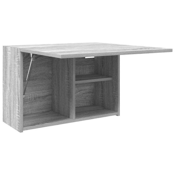væghængt badeværelsesskab 60x25x40 cm konstrueret træ