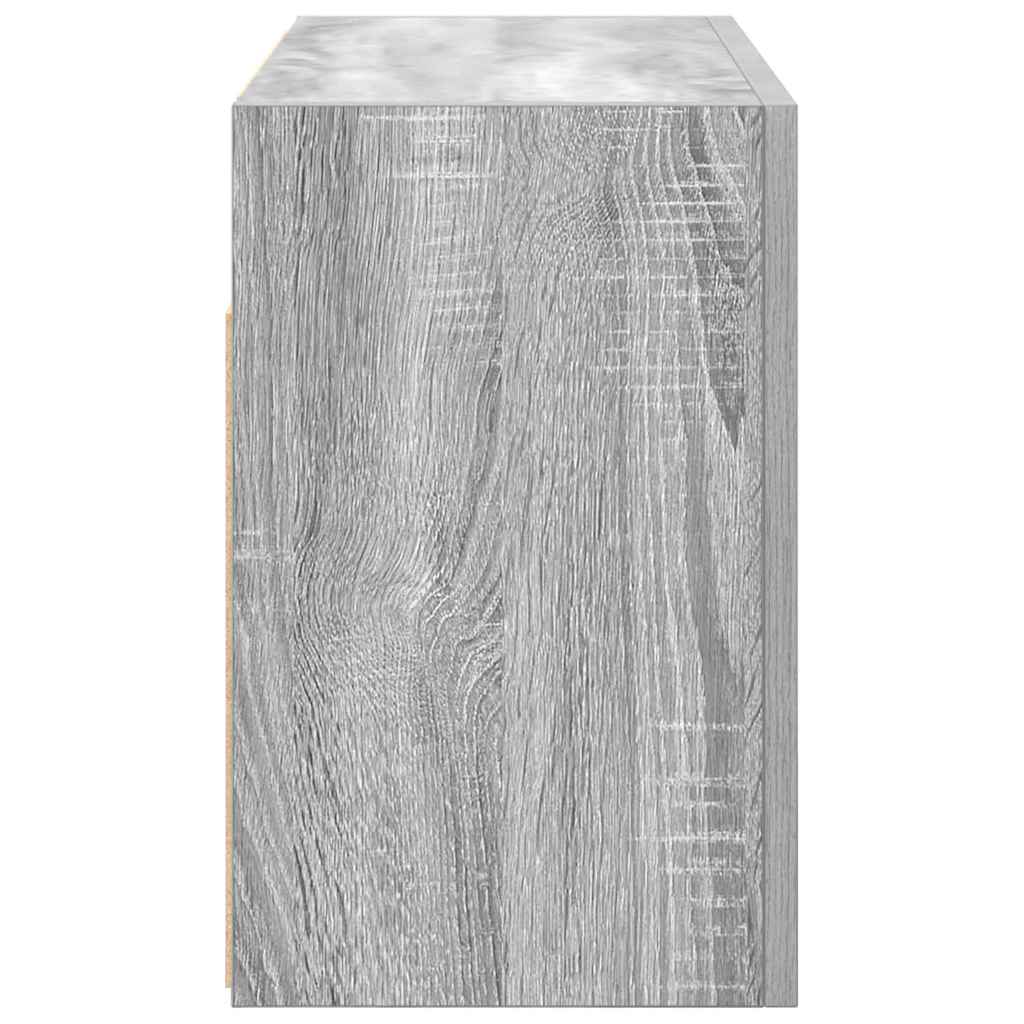 væghængt badeværelsesskab 60x25x40 cm konstrueret træ