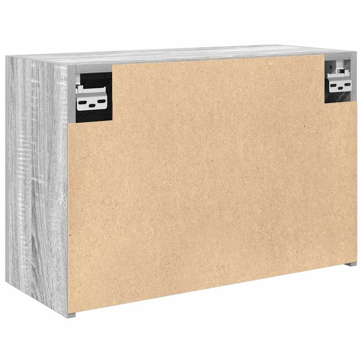 væghængt badeværelsesskab 60x25x40 cm konstrueret træ