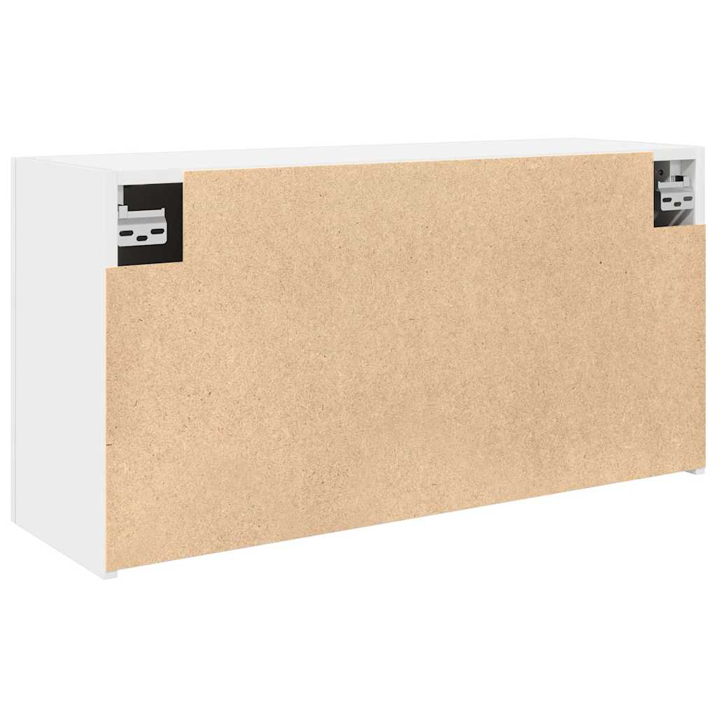 væghængt badeværelsesskab 80x25x40 cm konstrueret træ hvid