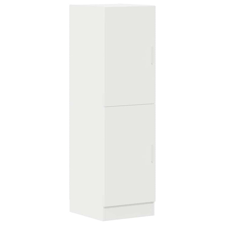køkkenskab 38x41,5x131,5 cm konstrueret træ hvid