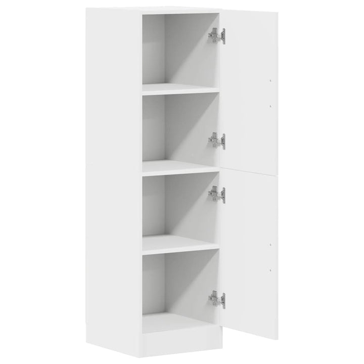 køkkenskab 38x41,5x131,5 cm konstrueret træ hvid